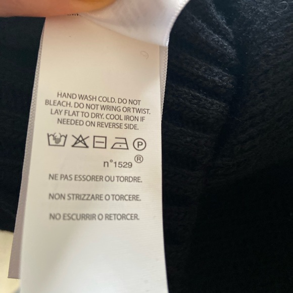 🔖 XS RALPH LAUREN POLO Sweater Fair Isle Italian Yarn Blue Black White - Picture 12 of 12